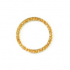 Orange Crystal Window Plate